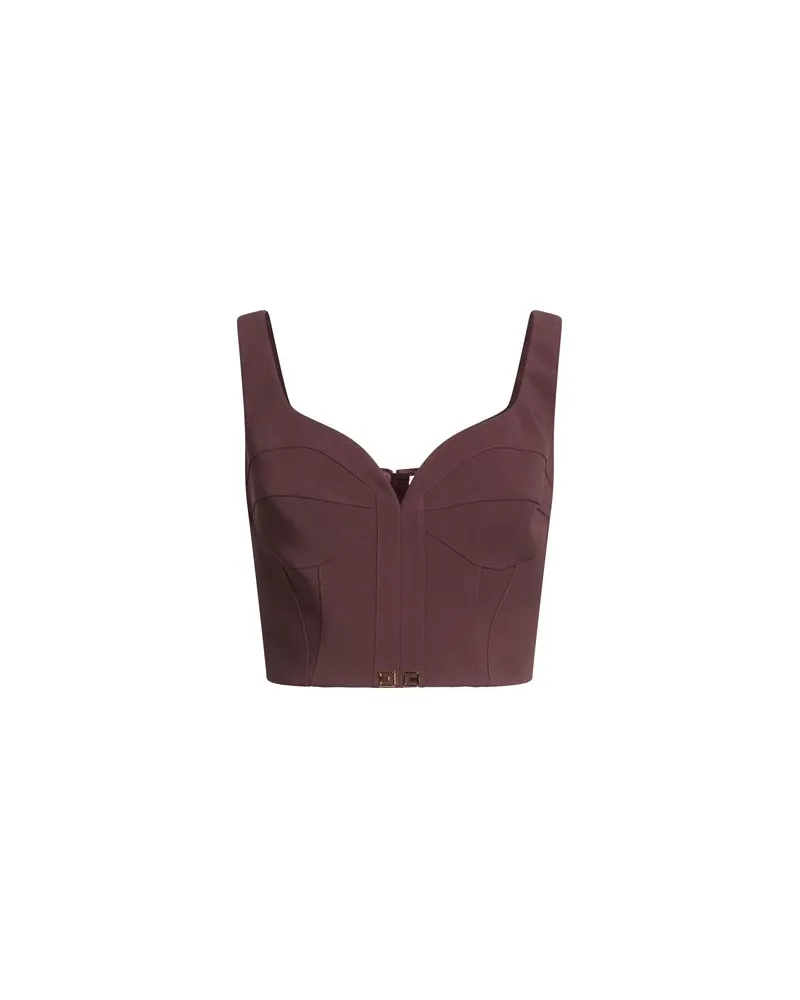 Elisabetta Franchi TOPS - Topsauf YOOX.COM Pflaume