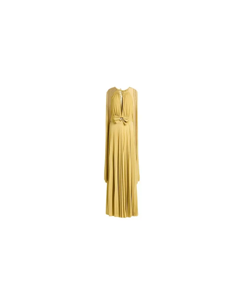 Elisabetta Franchi RED CARPET - KLEIDER - Maxi-Kleiderauf YOOX.COM Senf