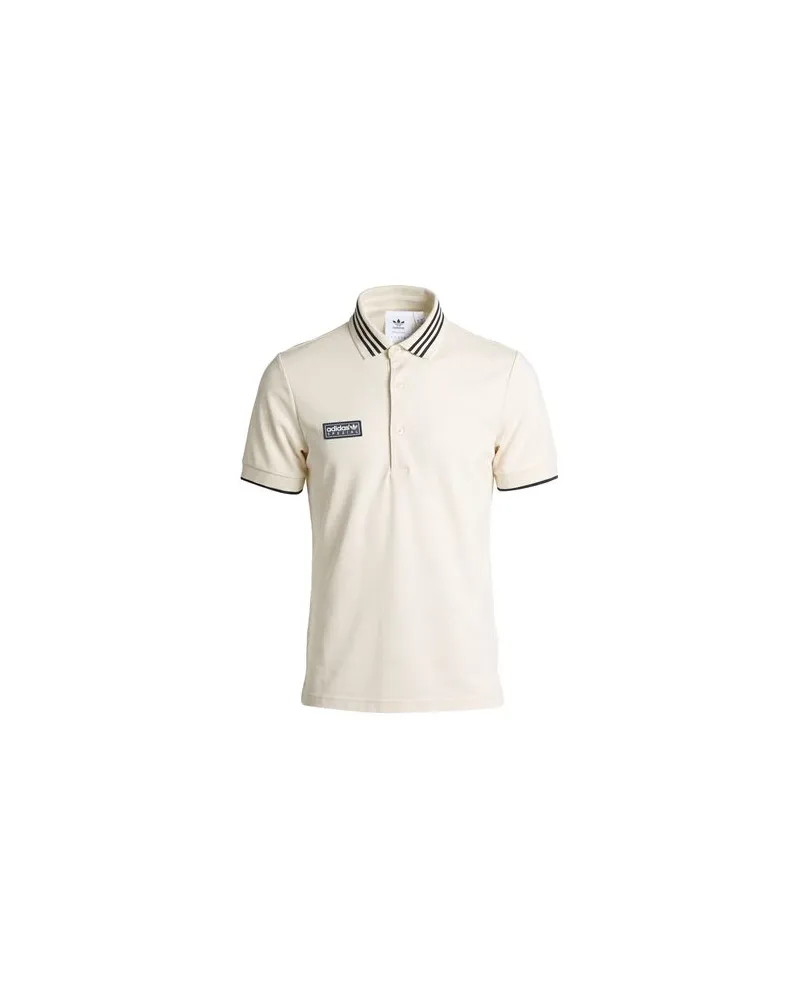 adidas TOPS - Poloshirtsauf YOOX.COM Cremeweiß