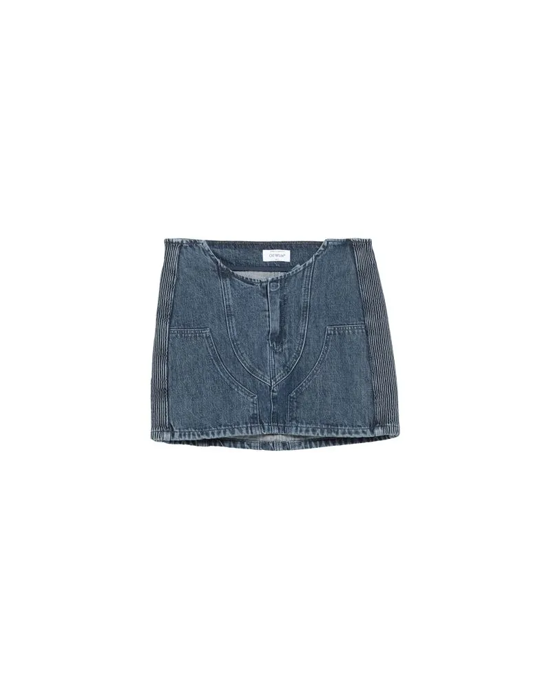 OFF-WHITE HOSEN & RÖCKE - Jeansröckeauf YOOX.COM Blau