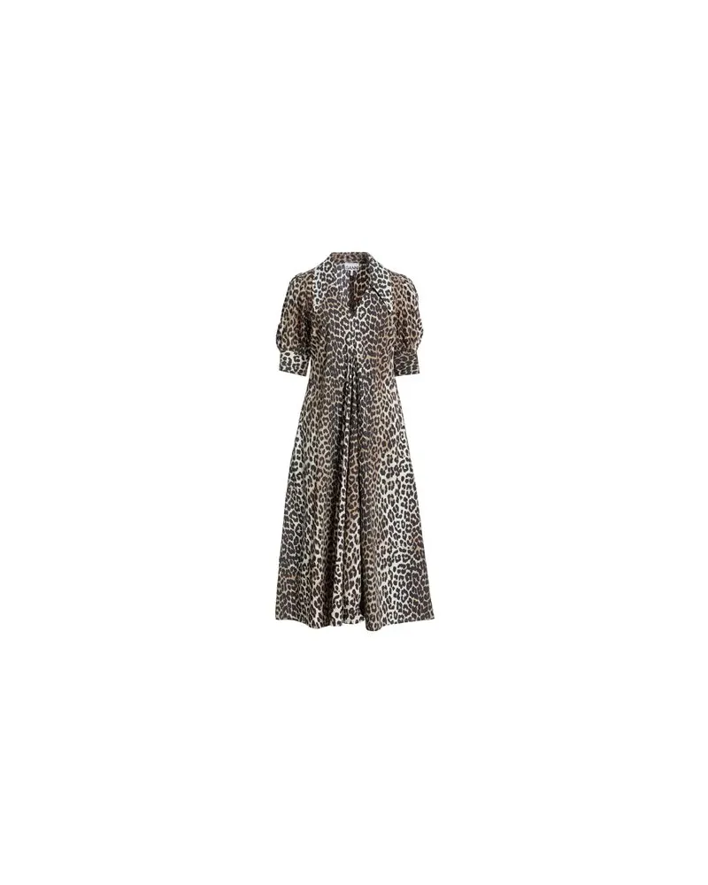 Ganni KLEIDER - Midi-Kleiderauf YOOX.COM Sand