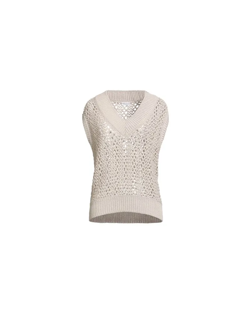 Brunello Cucinelli STRICKWAREN - Pulloverauf YOOX.COM Beige