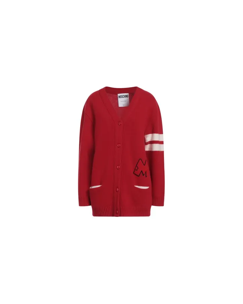 Moschino STRICKWAREN - Strickjackenauf YOOX.COM Rot