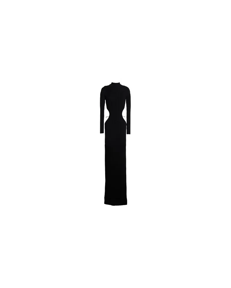 Elisabetta Franchi KLEIDER - Maxi-Kleiderauf YOOX.COM Schwarz