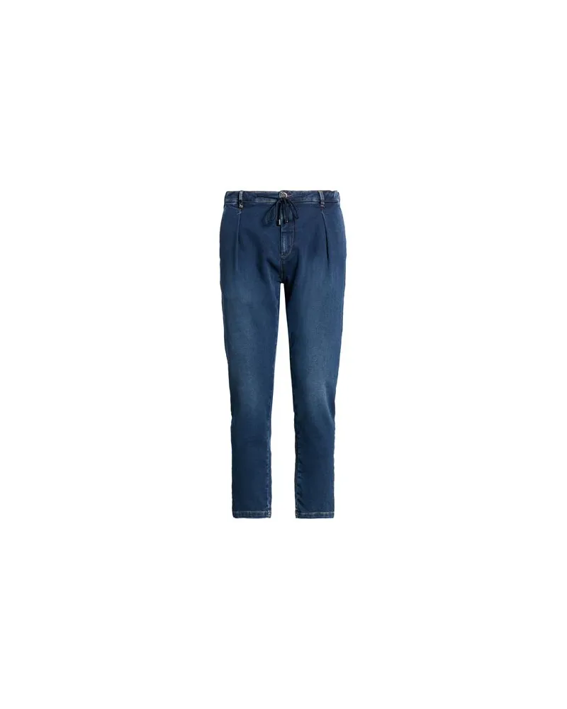 DISTRETTO12 HOSEN & RÖCKE - Jeanshosenauf YOOX.COM Blau