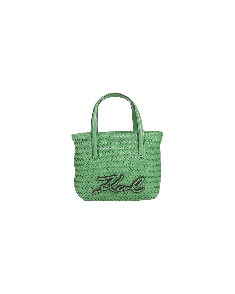 Karl Lagerfeld K/SIGNATURE BRAID MINI TOTE  - TASCHEN - Handtaschenauf YOOX.COM Grün