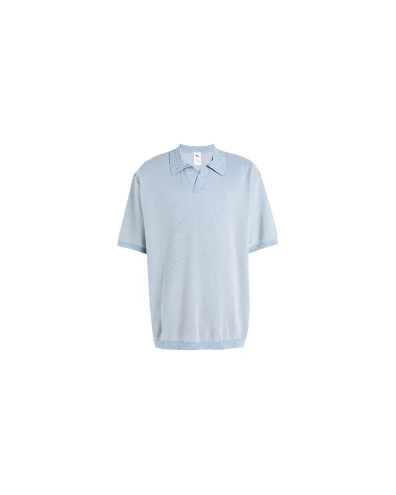 Puma BASKETBALL NOSTALGIA Knitted Polo  - STRICKWAREN - Pulloverauf YOOX.COM Hellblau