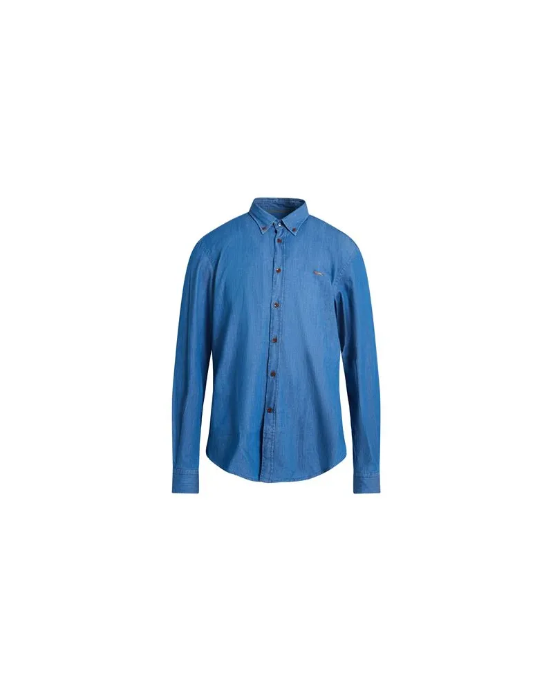 Harmont & Blaine TOPS - Jeanshemdenauf YOOX.COM Blau