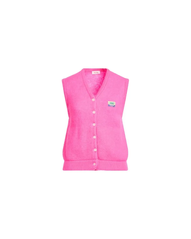 American Vintage STRICKWAREN - Strickjackenauf YOOX.COM Fuchsia