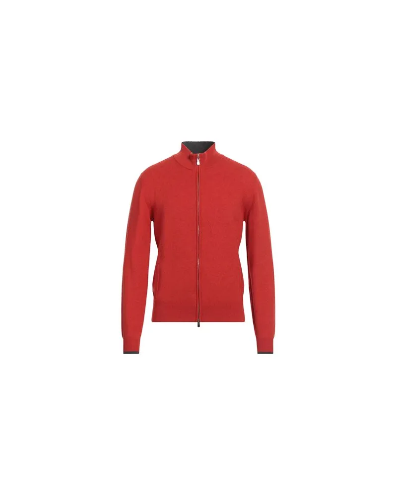 Fedeli STRICKWAREN - Strickjackenauf YOOX.COM Tomatenrot