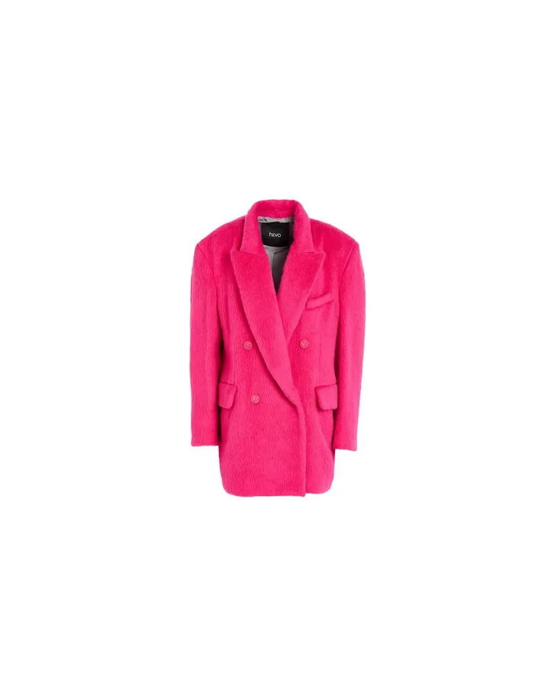 Hevò JACKEN & MÄNTEL - Mäntelauf YOOX.COM Fuchsia