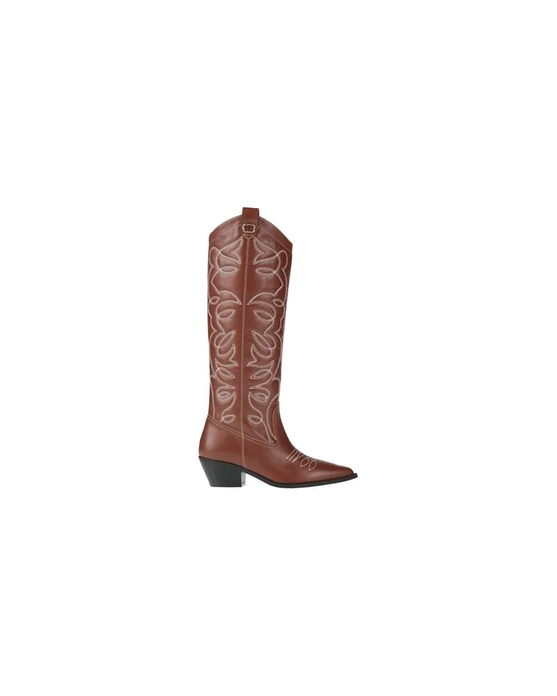 Twin-Set SCHUHE - Stiefelauf YOOX.COM Lederfarben