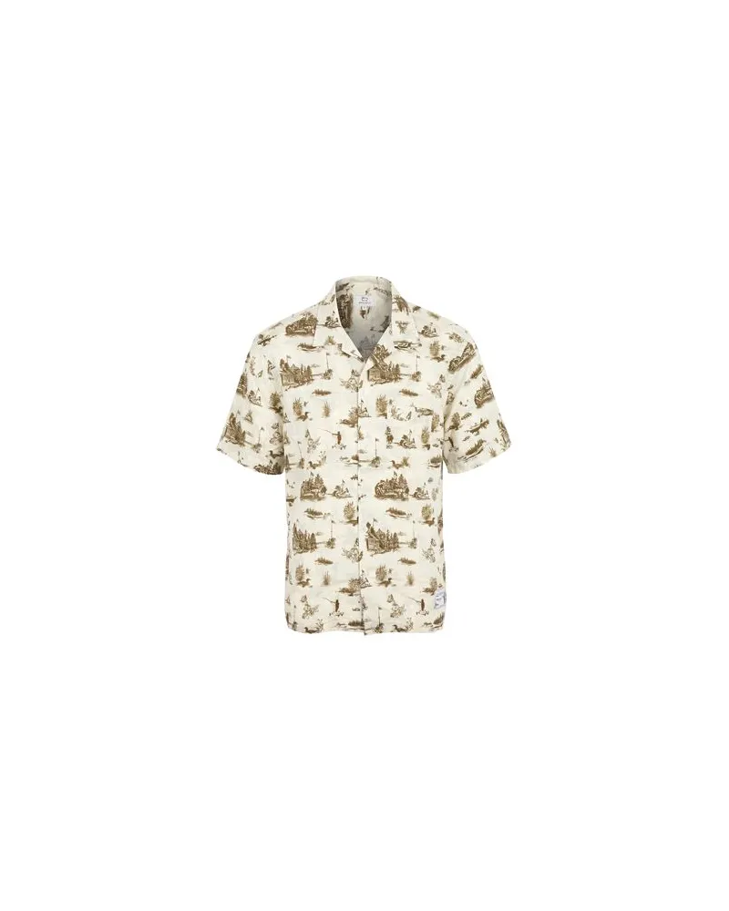 Woolrich ZAVIKON SS SHIRT   - TOPS - Hemdenauf YOOX.COM Cremeweiß