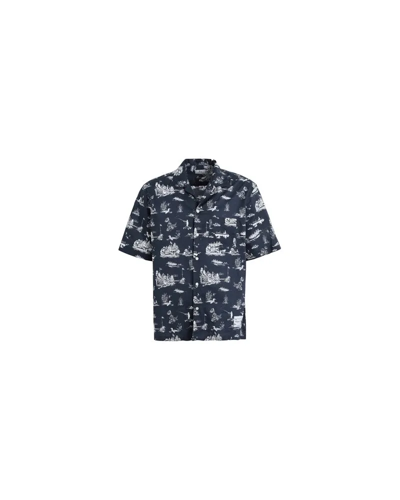 Woolrich ZAVIKON SS SHIRT   - TOPS - Hemdenauf YOOX.COM Marineblau