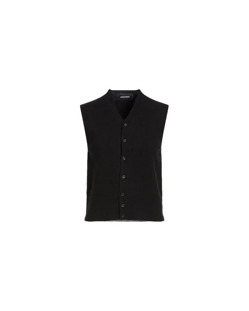 Dsquared2 STRICKWAREN - Strickjackenauf YOOX.COM Schwarz
