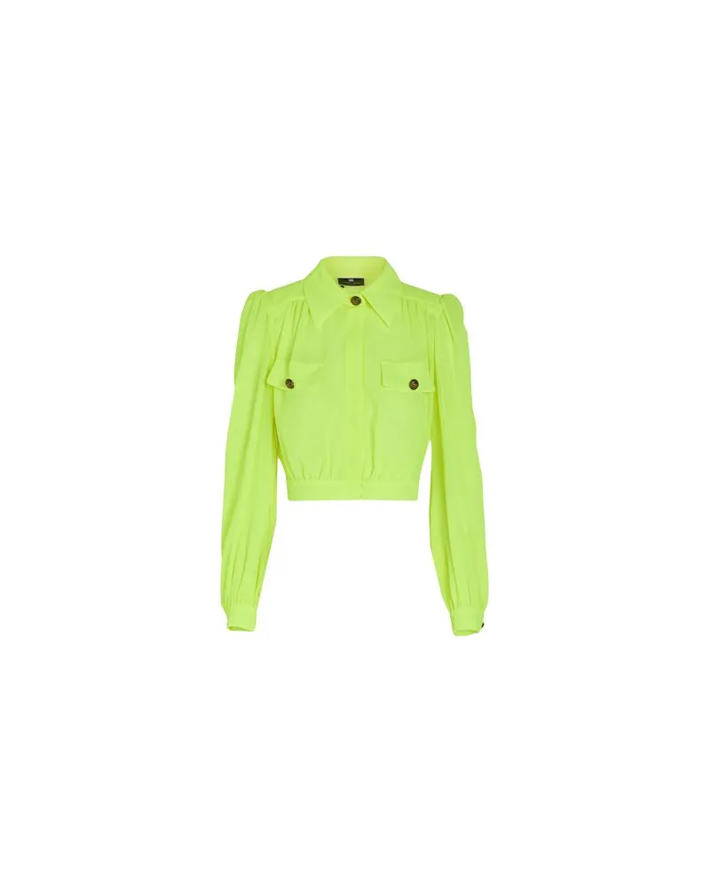 Elisabetta Franchi TOPS - Hemdenauf YOOX.COM Limettengrün