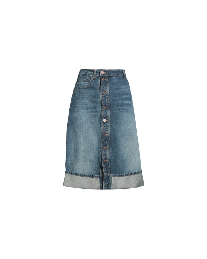 Victoria Beckham HOSEN & RÖCKE - Jeansröckeauf YOOX.COM Blau