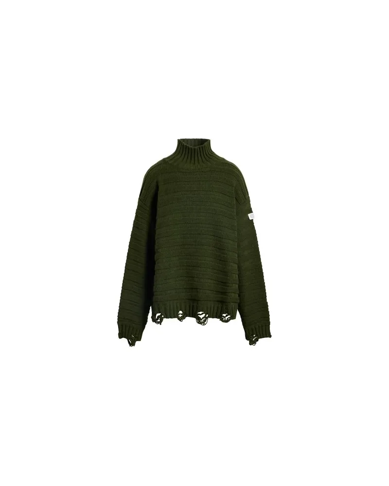 Maison Margiela STRICKWAREN - Rollkragenpulloverauf YOOX.COM Militärgrün
