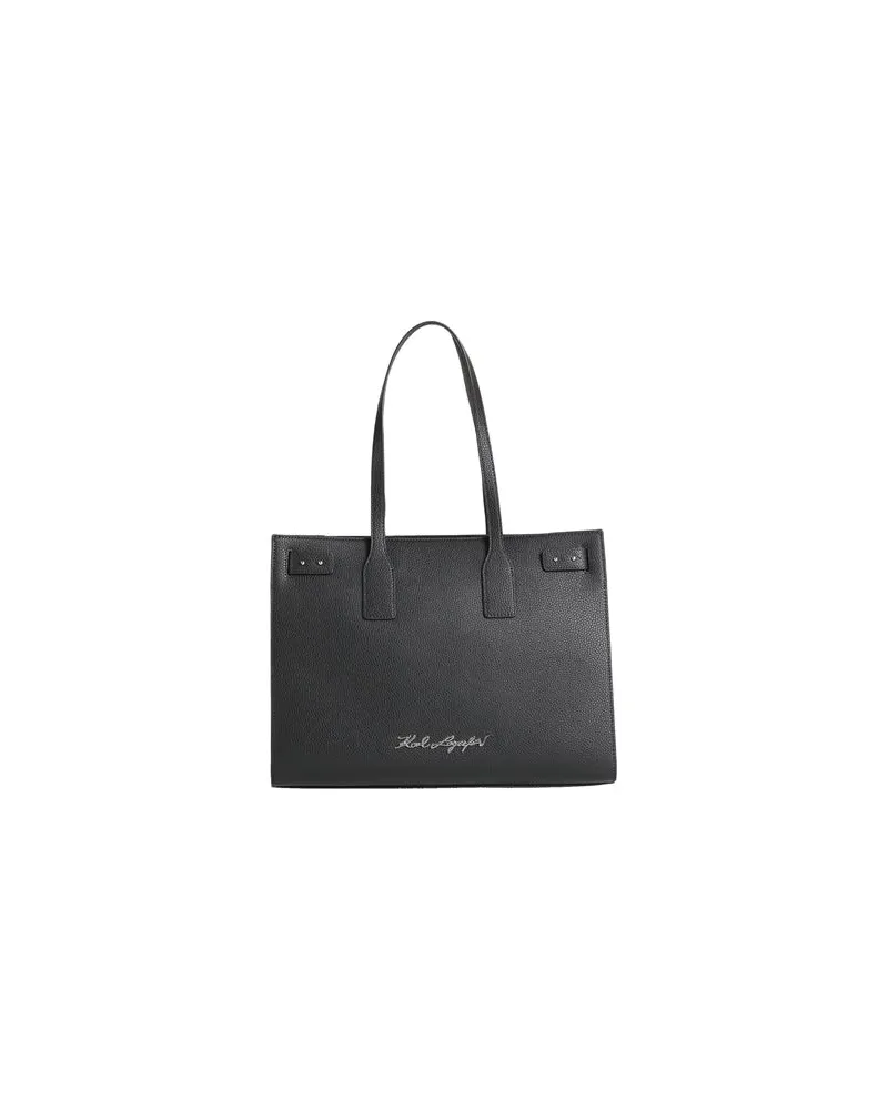 Karl Lagerfeld K/PEBBLE TOTE  - TASCHEN - Handtaschenauf YOOX.COM Schwarz