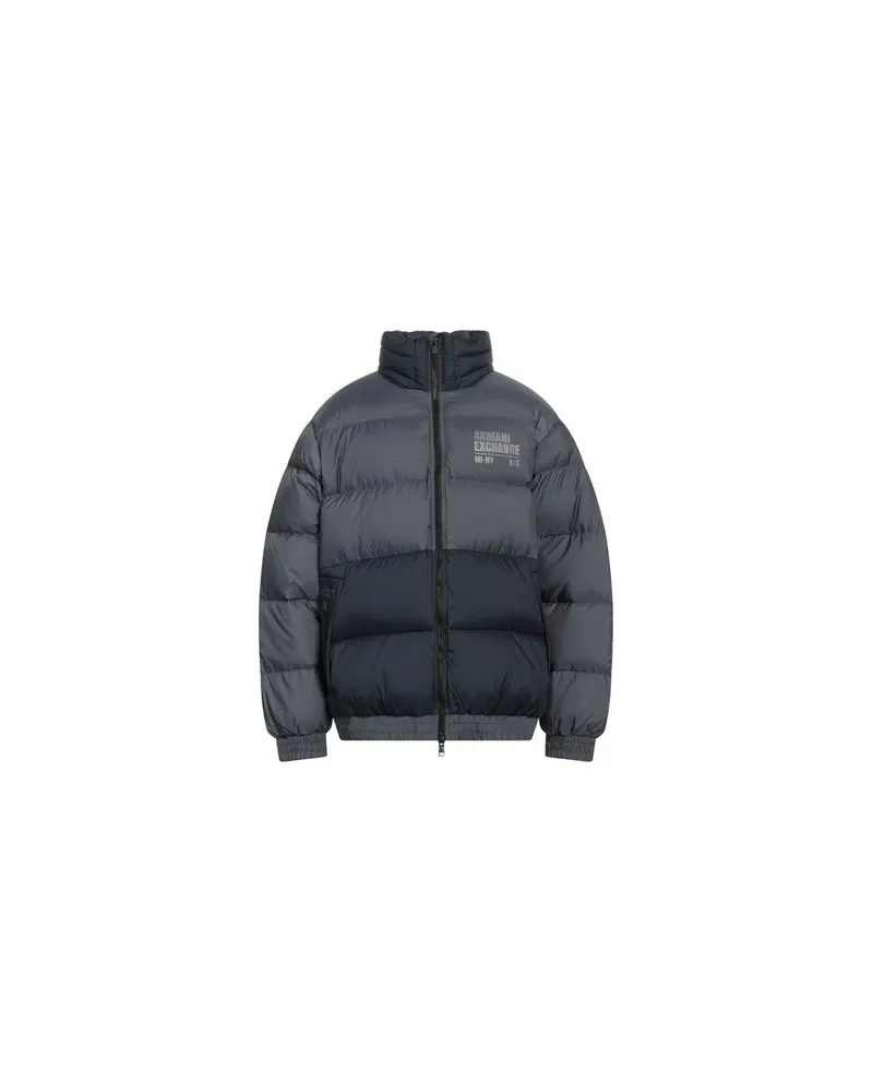 Armani Exchange JACKEN & MÄNTEL - Pufferjacken & Daunenjackenauf YOOX.COM Marineblau
