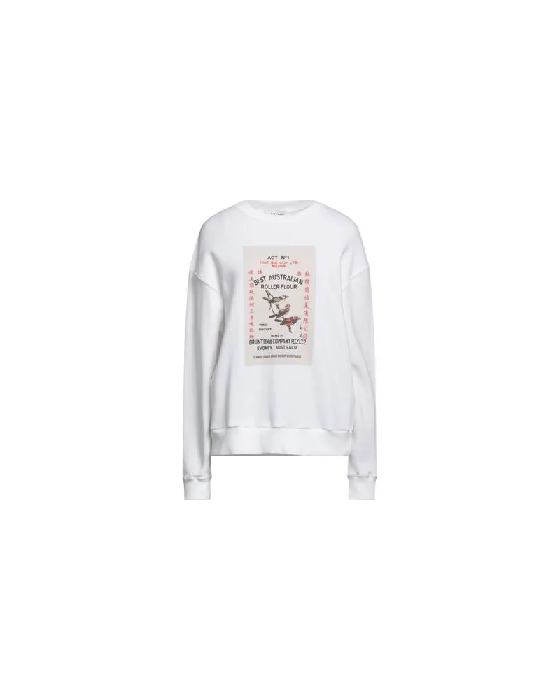 Act NÂ°1 TOPS - Sweatshirtsauf YOOX.COM Weiß