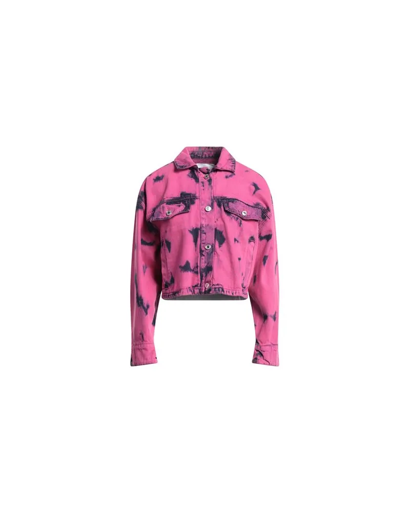 MSGM JACKEN & MÄNTEL - Jeansjacken/Mäntelauf YOOX.COM Fuchsia