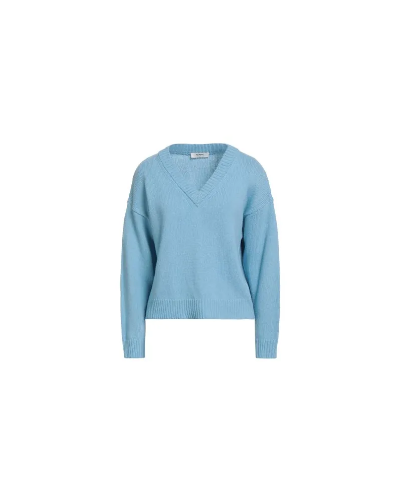 Alpha Studio STRICKWAREN - Pulloverauf YOOX.COM Himmelblau
