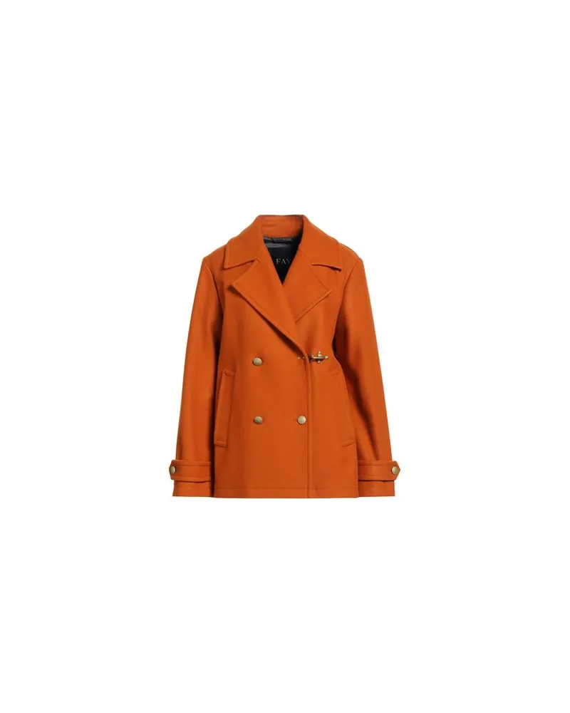 Fay JACKEN & MÄNTEL - Mäntelauf YOOX.COM Orange