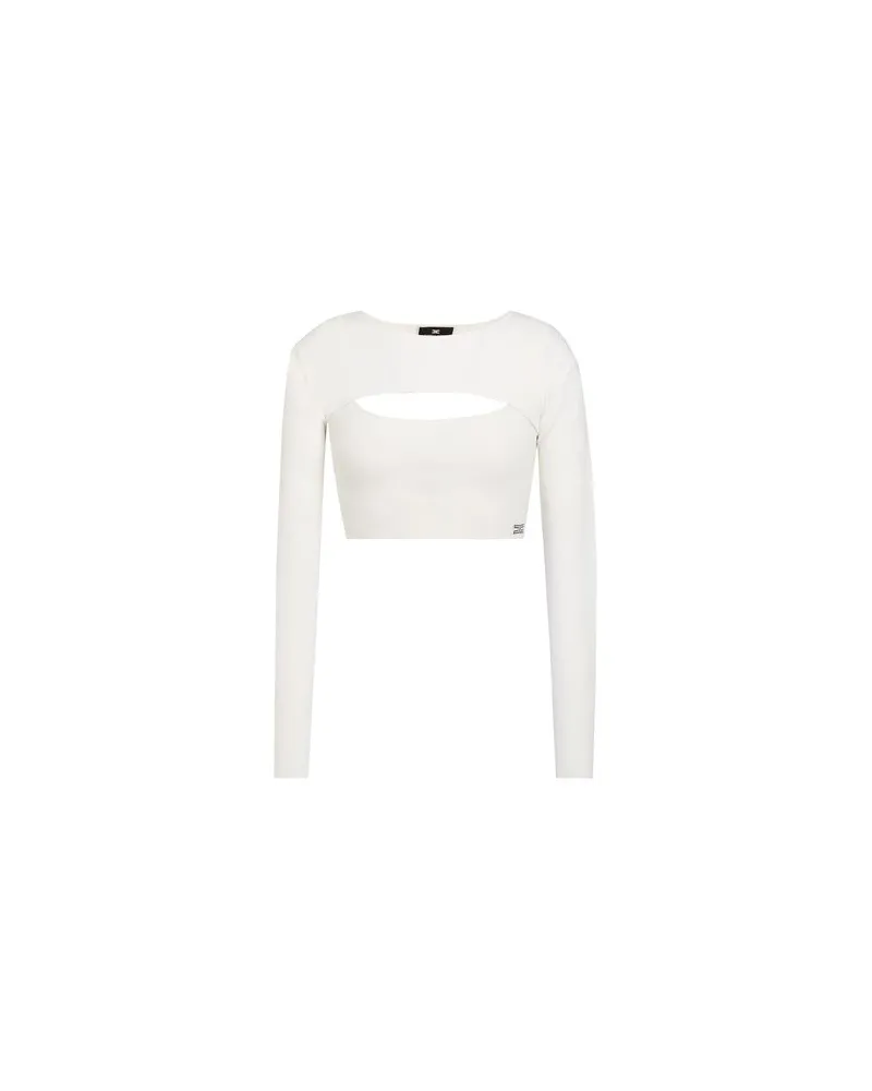 Elisabetta Franchi TOPS - Topsauf YOOX.COM Weiß