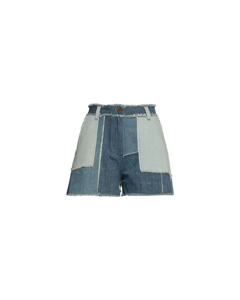 Moschino HOSEN & RÖCKE - Jeansshortsauf YOOX.COM Blau