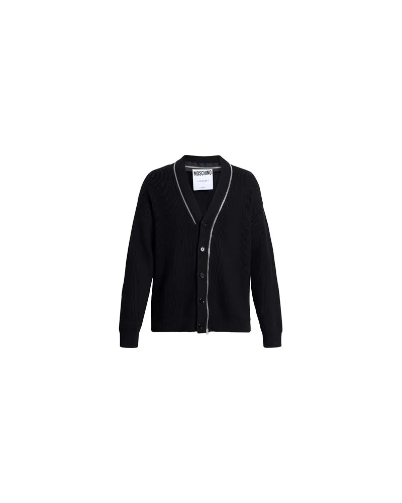 Moschino COUTURE - STRICKWAREN - Strickjackenauf YOOX.COM Schwarz