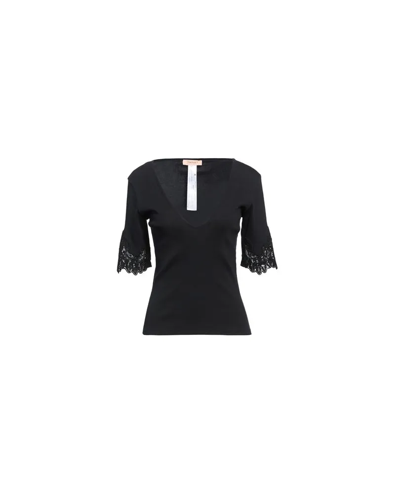 Twin-Set TOPS - T-shirtsauf YOOX.COM Schwarz