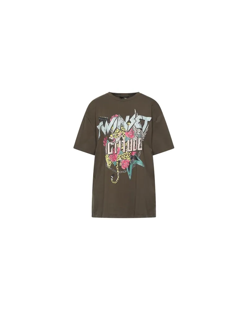 Actitude by Twinset TOPS - T-shirtsauf YOOX.COM Militärgrün