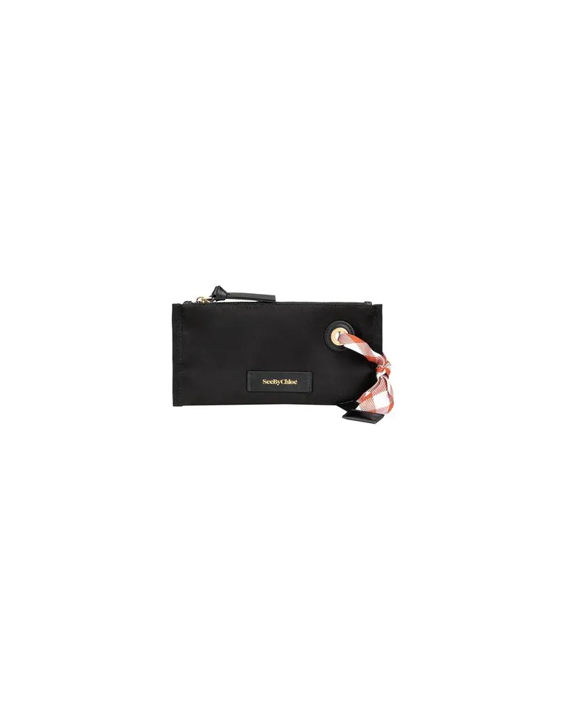 See by Chloé BETH SMALL COSMETIC POUCH  - Kleinlederwaren - Kosmetiktäschchenauf YOOX.COM Schwarz