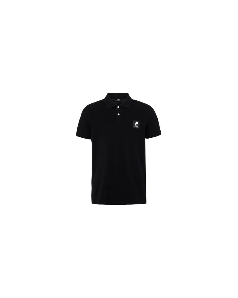 Karl Lagerfeld TOPS - Poloshirtsauf YOOX.COM Schwarz