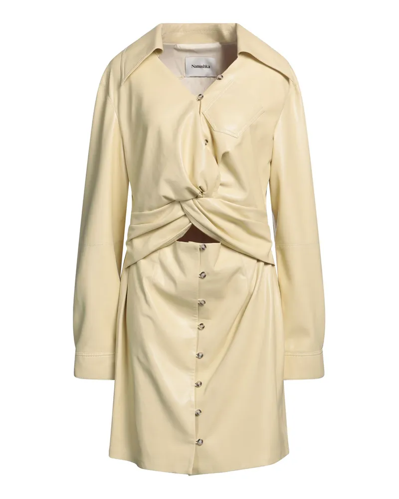 Nanushka Mini-Kleid Beige