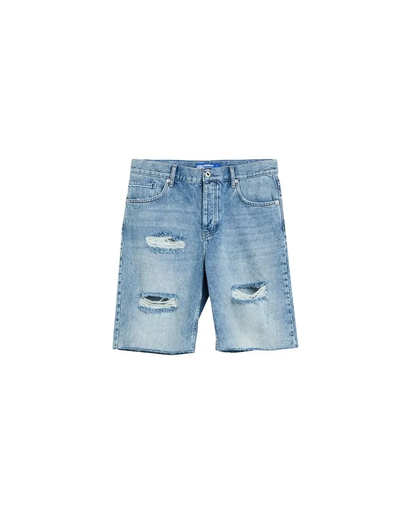 Karl Lagerfeld HOSEN & RÖCKE - Jeansshortsauf YOOX.COM Blau