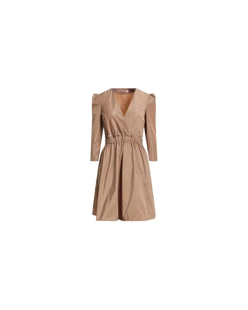 Twin-Set KLEIDER - Mini-Kleiderauf YOOX.COM Kamel