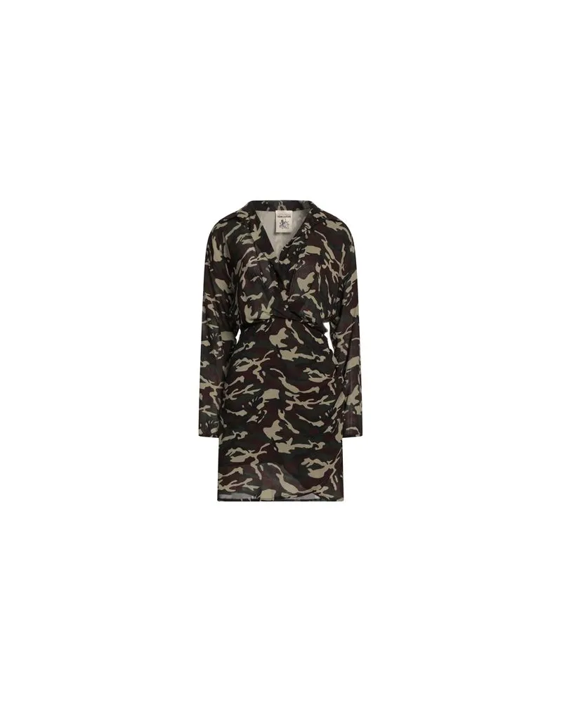 Semicouture KLEIDER - Mini-Kleiderauf YOOX.COM Militärgrün