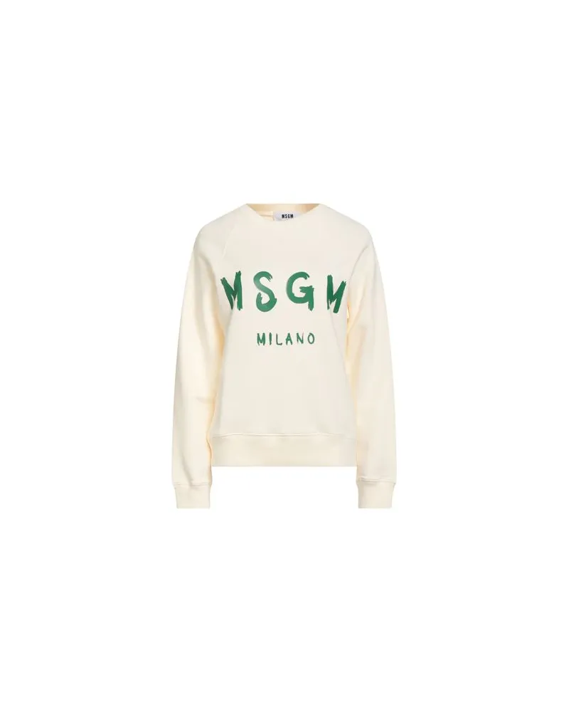 MSGM TOPS - Sweatshirtsauf YOOX.COM Cremeweiß