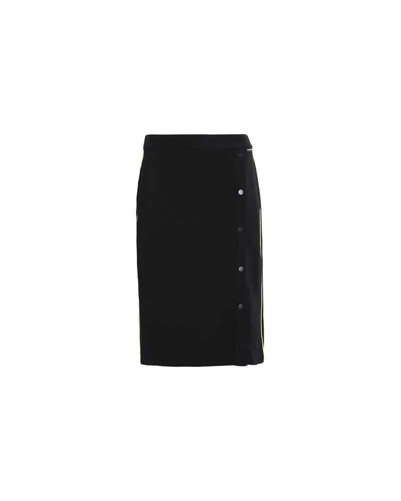 Karl Lagerfeld CADY SKIRT W/ PRESS STUDS - HOSEN & RÖCKE - Midi-Röckeauf YOOX.COM Schwarz