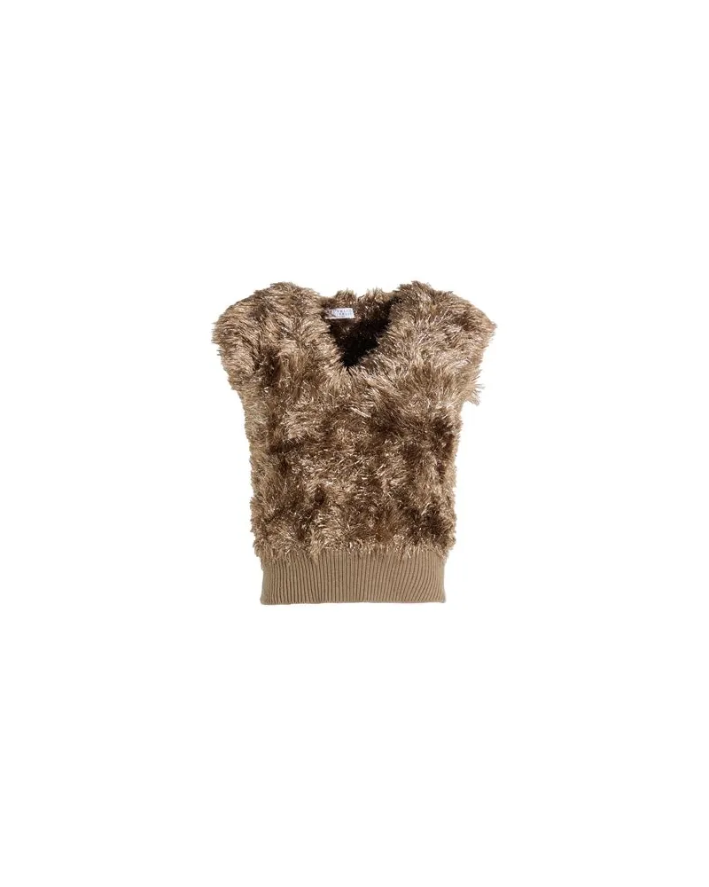 Brunello Cucinelli STRICKWAREN - Pulloverauf YOOX.COM Khaki