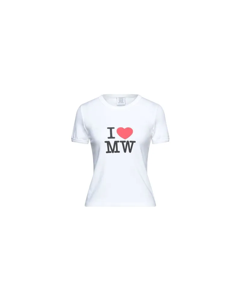 VETEMENTS TOPS - T-shirtsauf YOOX.COM Weiß
