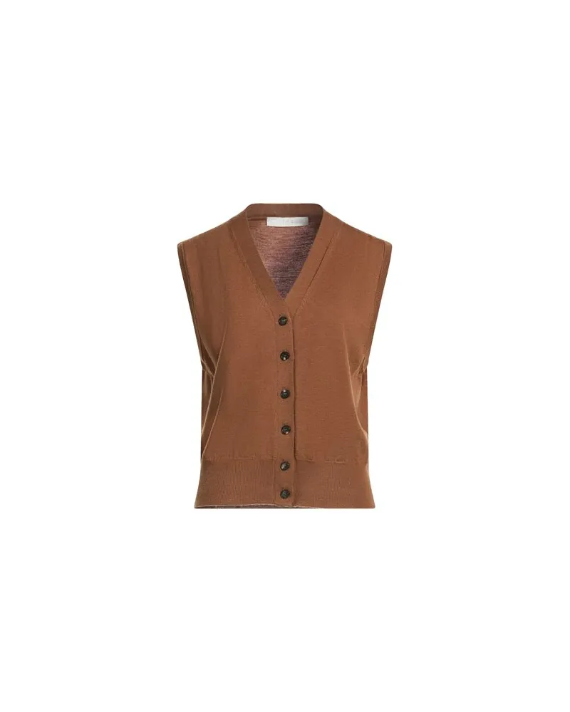 TELA STRICKWAREN - Strickjackenauf YOOX.COM Braun
