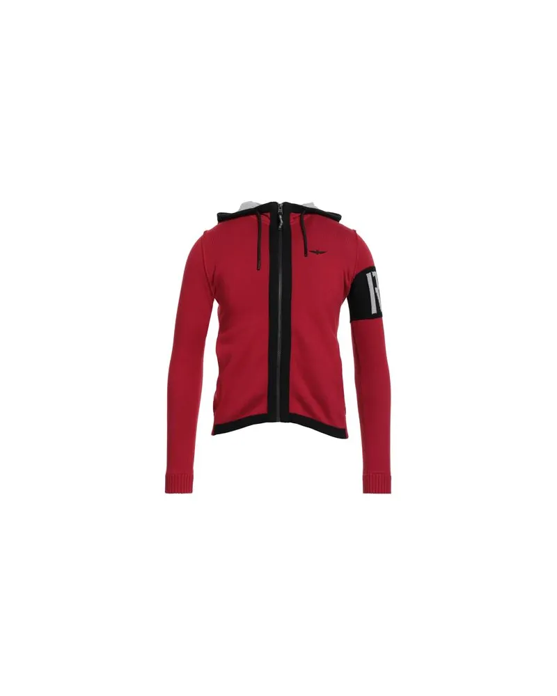 Aeronautica Militare STRICKWAREN - Strickjackenauf YOOX.COM Rot
