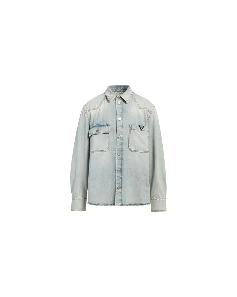 Valentino Garavani TOPS - Jeanshemdenauf YOOX.COM Blau