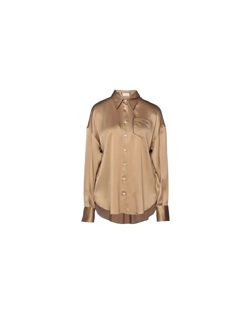 Brunello Cucinelli TOPS - Hemdenauf YOOX.COM Kamel