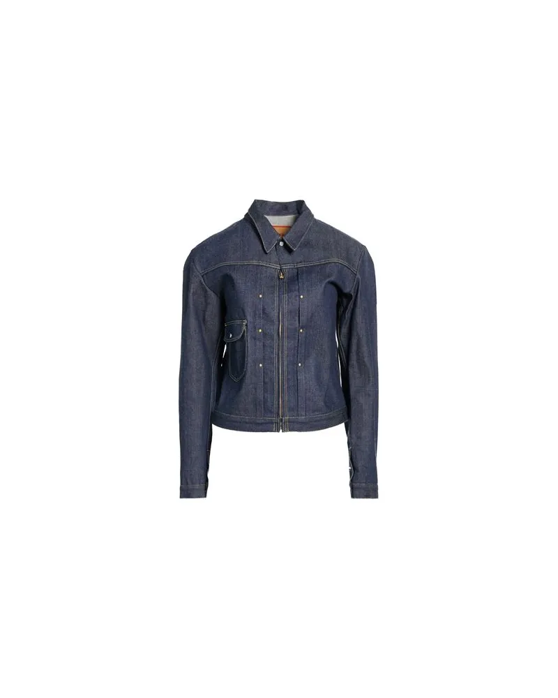 MOORER JACKEN & MÄNTEL - Jeansjacken/Mäntelauf YOOX.COM Blau
