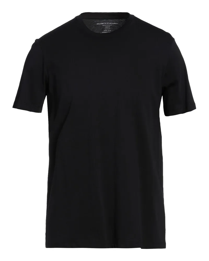 Majestic T-shirts Schwarz