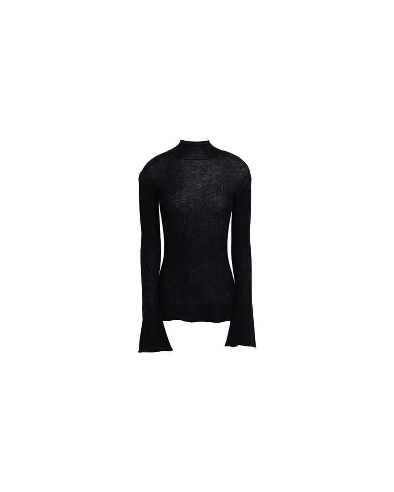 Wolford AIR WOOL CONTRAST TOP LS  - STRICKWAREN - Rollkragenpulloverauf YOOX.COM Schwarz